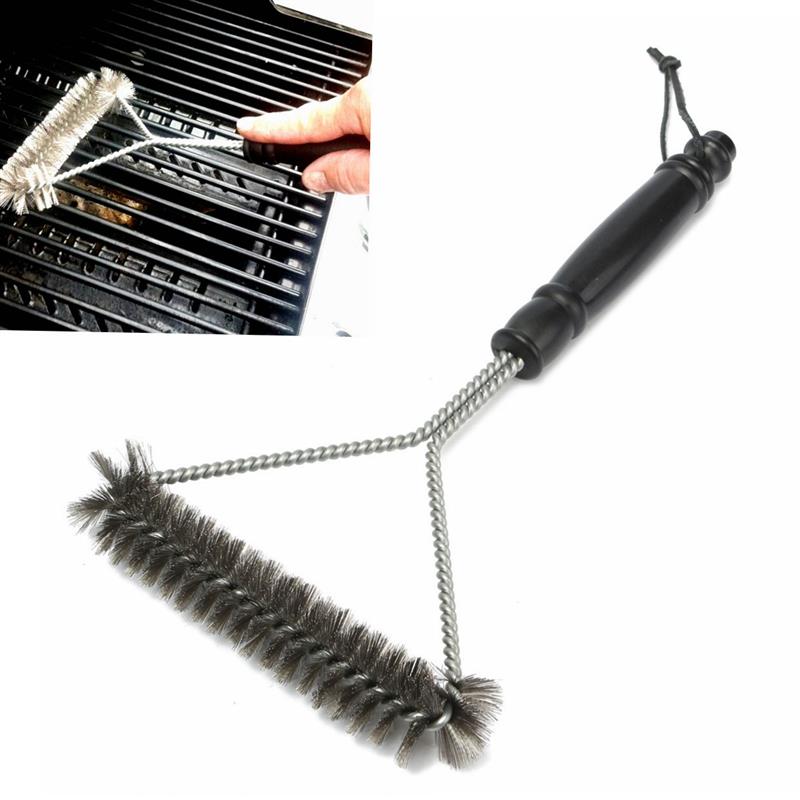 4pcs Wire Bbq Brush Metal Bbq Grill Cleaning Brush Stainless Steel Barbecue  Bristles Cleaner Heavy Duty Barbecue Oven Grill Kitchen Metal Wire Cleanin