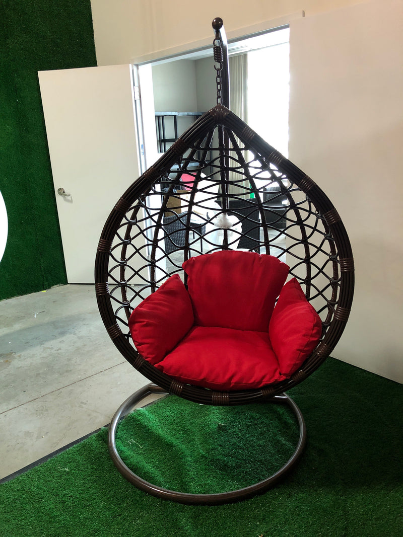 Teardrop Single Seating Outdoor / Indoor Hanging Egg Patio Chair -(Local Delivery or Pickup Only)