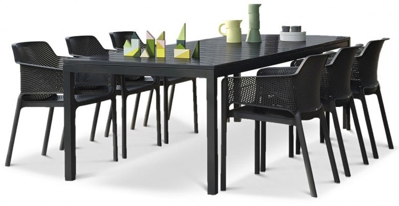 Extendible Patio Dining Table Extends from 83” to 111″ (39" Depth)