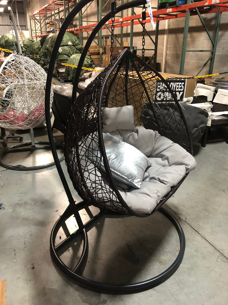 Double Seating Outdoor / Indoor Hanging Egg Patio Chair - (Local Delivery / Pickup Only)