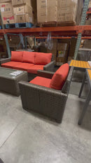 4pcs Enclover Conversation Set with storage coffee table - CALL 6476998240