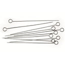 Stainless Steel BBQ Meat Vegetable 13" Large Kebab Skewers (Pack Of 12)