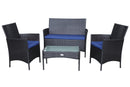 4 Piece Outdoor Patio Furniture Set Bistro