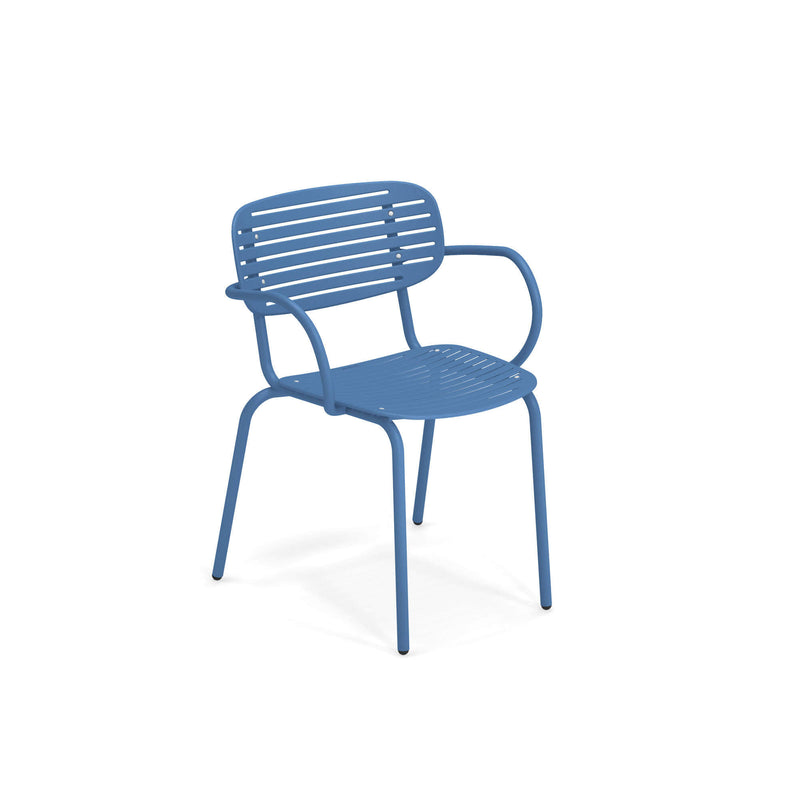 Emu Mom Steel Indoor Outdoor Patio Chair - Made In Italy