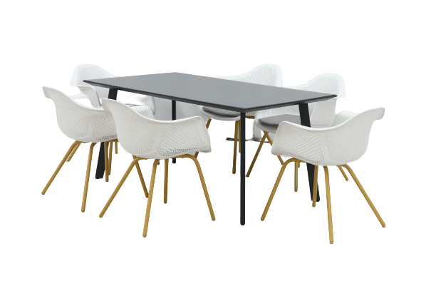 Minimalist Outdoor Aluminum Patio Dining Set