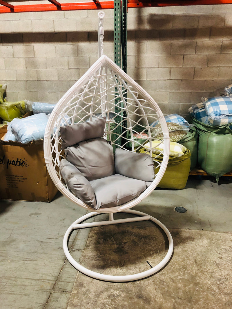 Teardrop Single Seating Outdoor / Indoor Hanging Egg Patio Chair -(Local Delivery or Pickup Only)