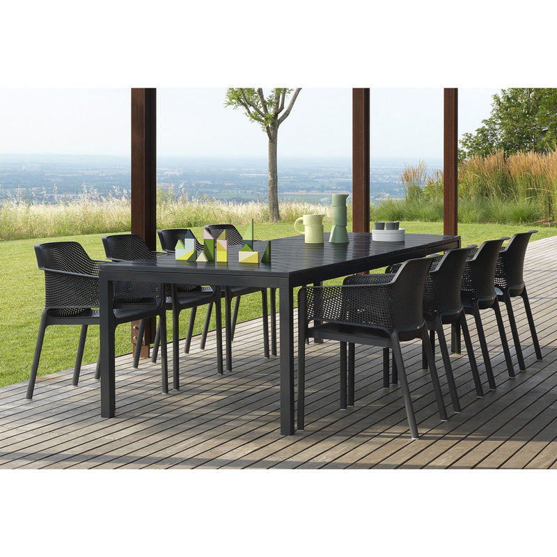 Extendible Patio Dining Table Extends from 83” to 111″ (39" Depth)