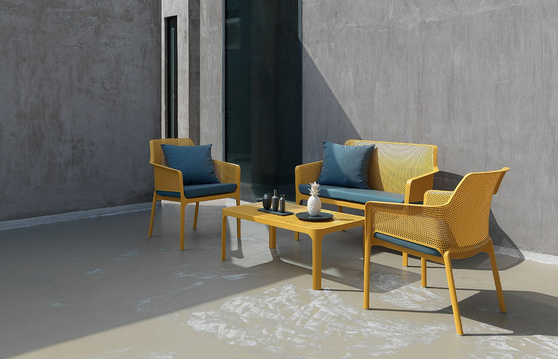 Nardi Net Bench Stackable Patio Chair
