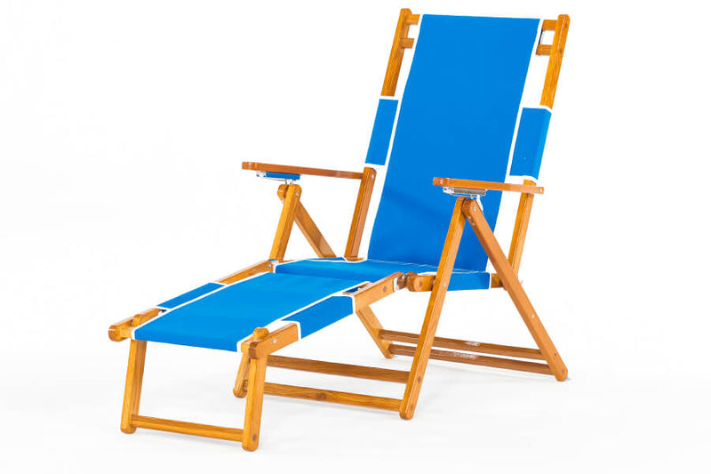 Oakwood Pool / Beach Folding Patio Chair Blue