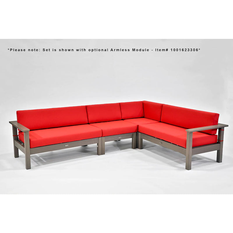 Eon Catalina 4 Piece Sunbrella Patio Sectional - Cherry