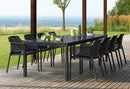 Extendible Patio Dining Table Extends from 83” to 111″ (39" Depth)